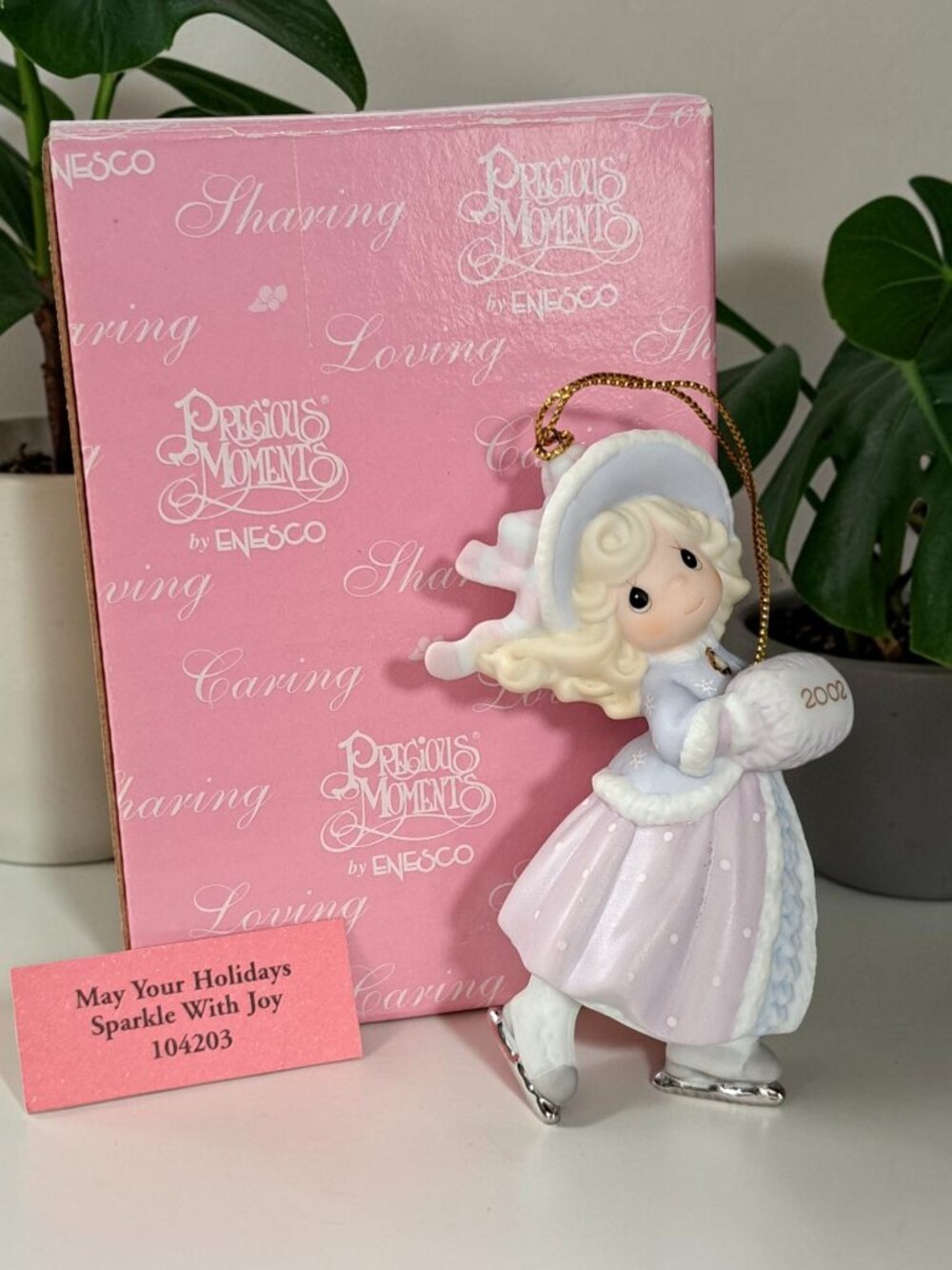 2002 Precious Moments "May Your Holiday Sparkle With Joy" Ornament